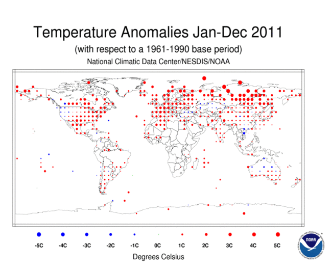 Informe climático de la Tierra. Año 2011